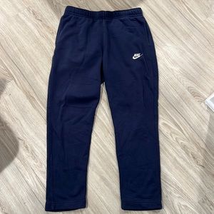 Nike Mens tapered leg sweatpants - navy blue, size Medium
